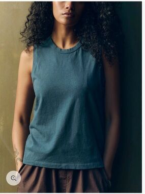 Imogene & Willie muscle tank in slate blue Size Medium
